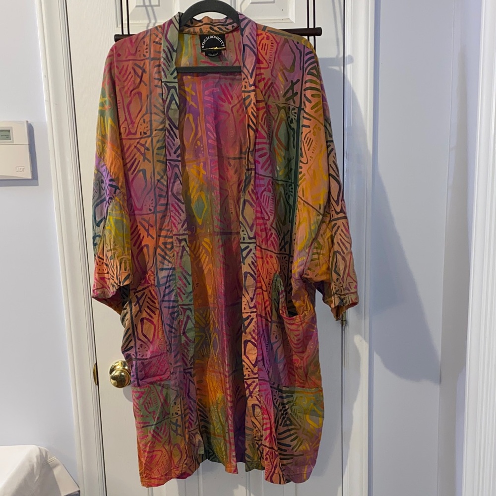 Synchronicity batik jacket, Vintage 1990s